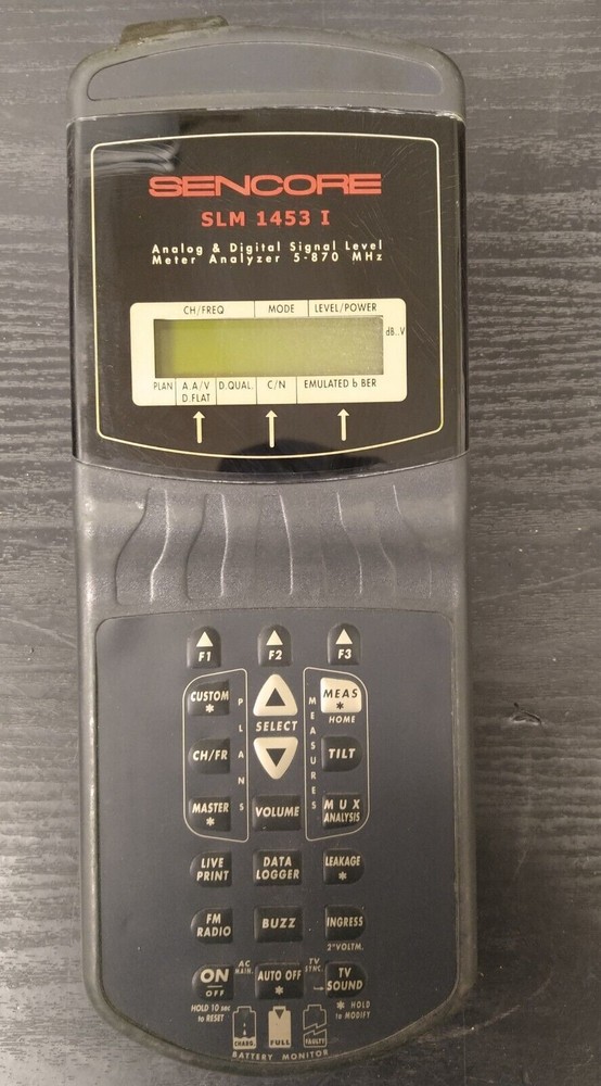 SENCORE SLM 1453 I Analog & Digital Signal Level Meter Analyzer READ DESCRIPTION