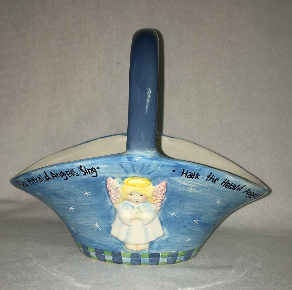 Home Trends Ceramic Angel Basket