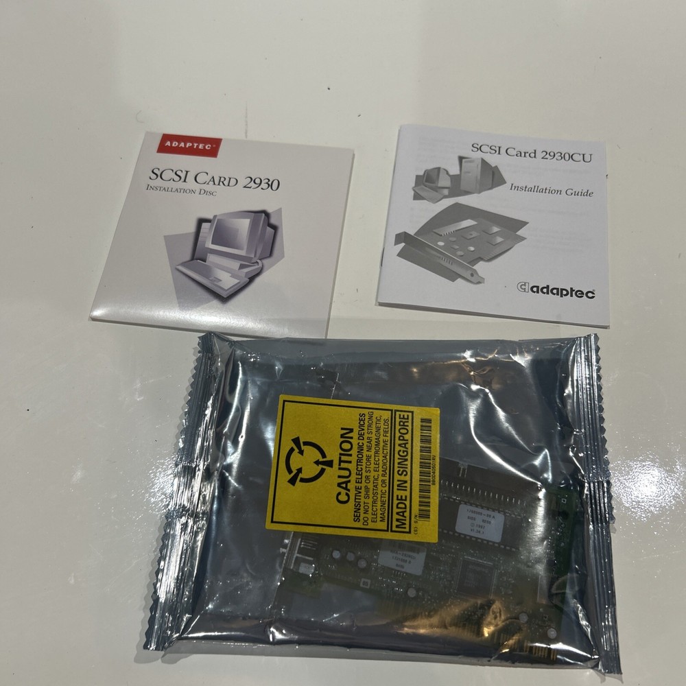 Adaptec AHA-2930CU SCSI Controller Card Installation Disc & Manual