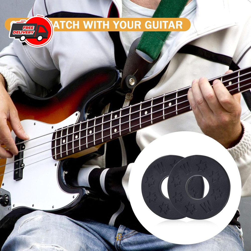 12Pieces Guitar Strap Locks Silicone Strap Locks Rubber Guitar Strap Blocks