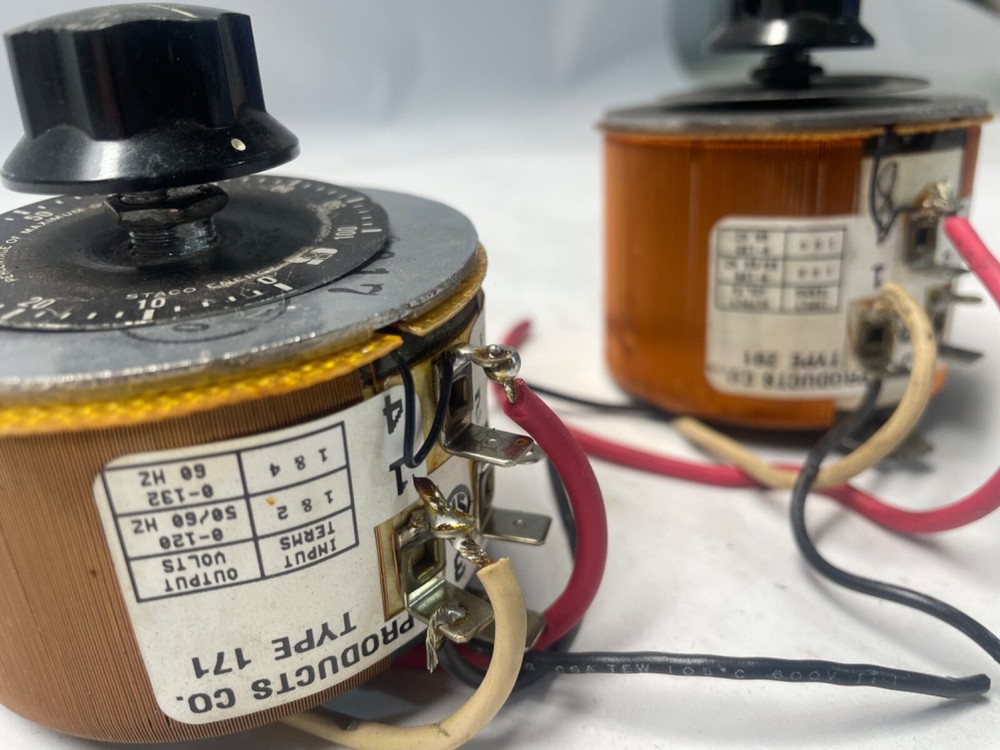 STACO ENERGY 171 AND 291 VARIABLE TRANSFORMER