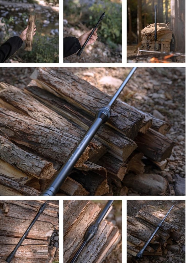 camping moon Fire Blowing Stick Split Type Compact Fire Starter Grill Starter Bl