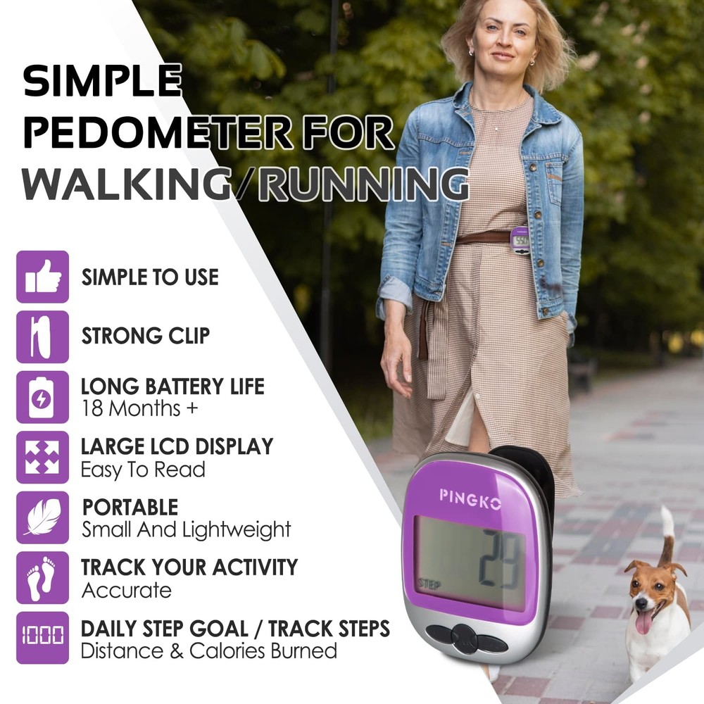 Outdoor Multi-Function Portable Pedometer for Steps, Distance, and Calories