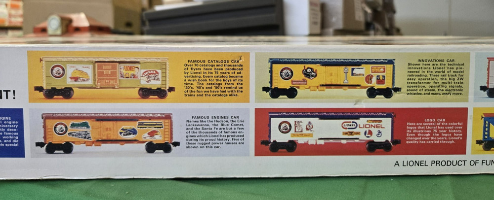 Lionel 6-1585 75th Anniversary Commemorative Train Set Sealed