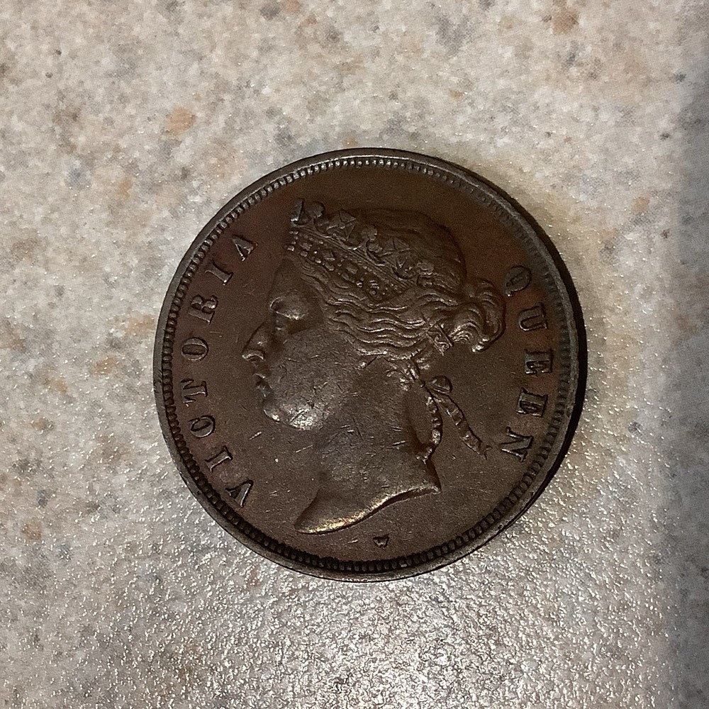 1875-W Straits Settlements 1 Cent “Nice Details”