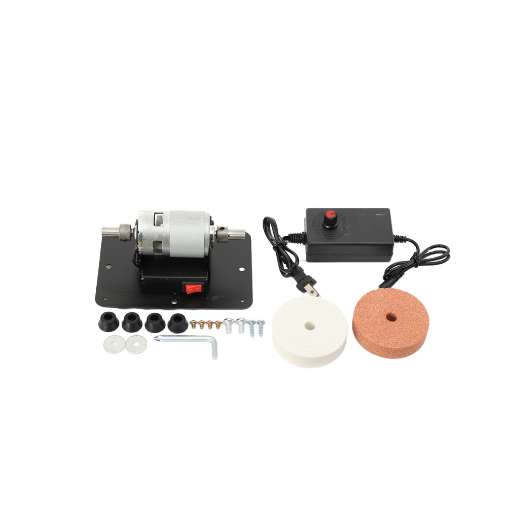 Electric Benchtop Grind Sander Adjustable Variable Speed Table Grinding Machine