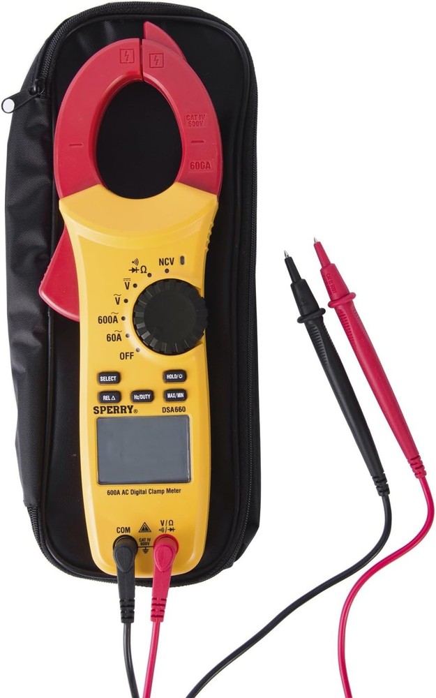 Sperry Instruments DSA660 Digisnap Digital Clamp Meter, 600A AC