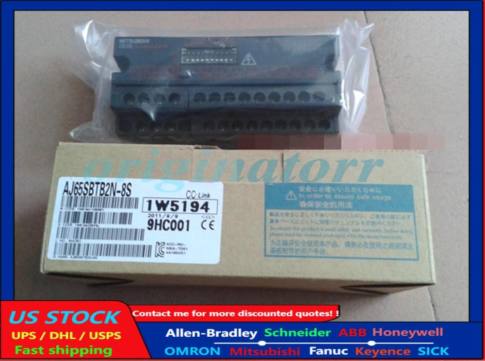 NEW MITSUBISHI AJ65SBTB2N-8S CC-Link System Small Type Remote I/O Module