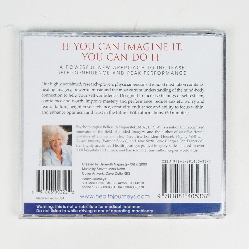 Improve SELF-CONFIDENCE CD Guided Imagery Hypnosis Esteem meditation control