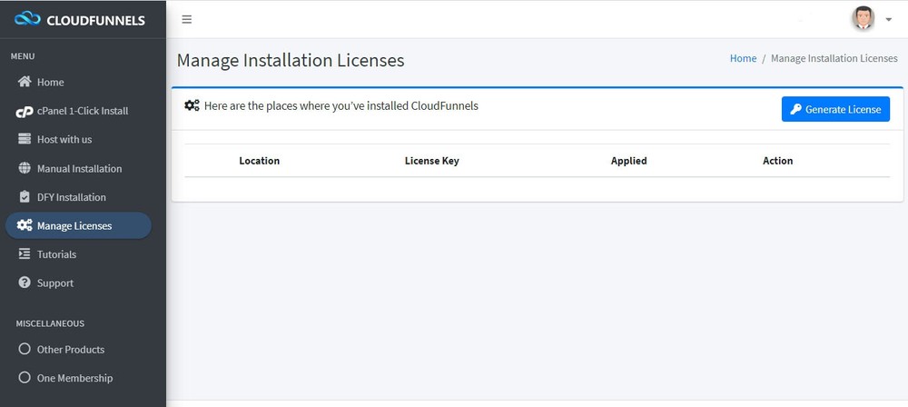 Cloudfunnels pro 2.0 Admin panel create UNILIMITED LICENCES for cloudfunnels!