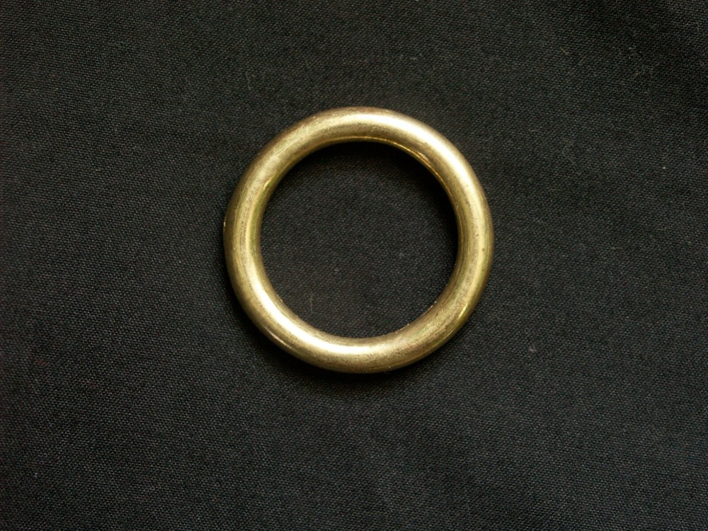 Solid Cast Brass O Ring 1" ID 1.40" OD 4.7 mm Thick Saddle Leather 1, 5, or 10