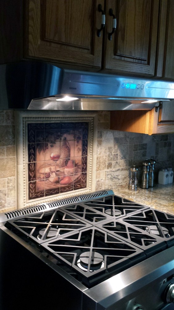 17 x 21.25 Art Mural Ceramic Wine D?cor Backsplash Tile #159