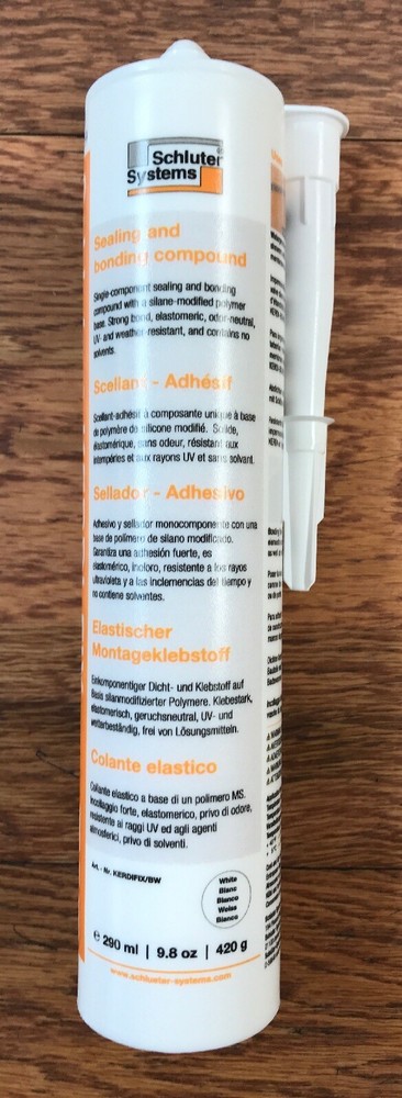 Schluter Kerdi Fix White