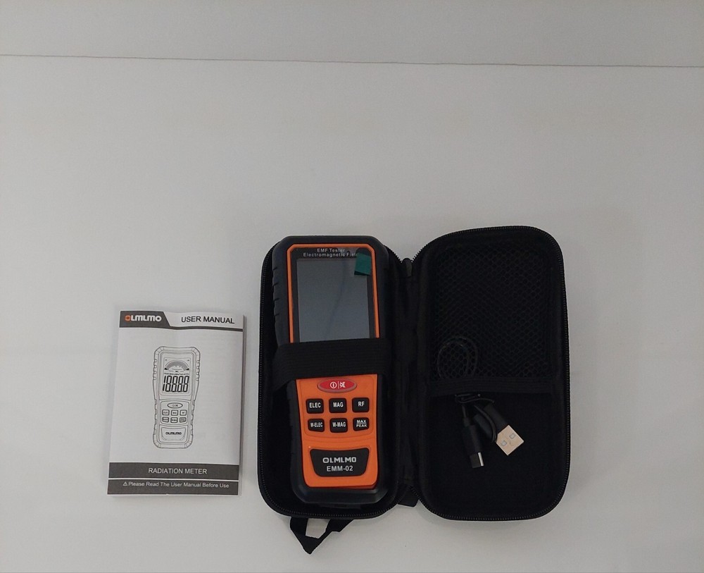 Olmlmo EMF EMM-02 Meter Emf Detector 3 in 1 Open Box