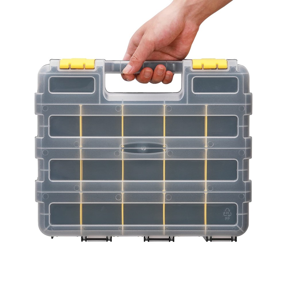 EMENTOL 2PCS Double Side Tool Organizer with Customizable/Removable Plastic D...