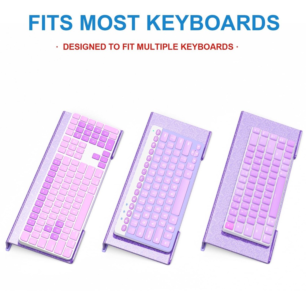 Comfortable Computer Keyboard Stand - Ergonomic Keyboard Riser Acrylic Tilted...