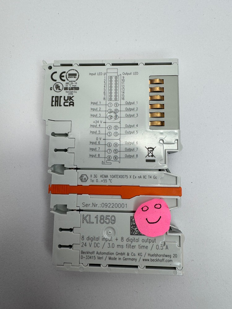Beckhoff KL1859 8 digital input + 8 digital output module
