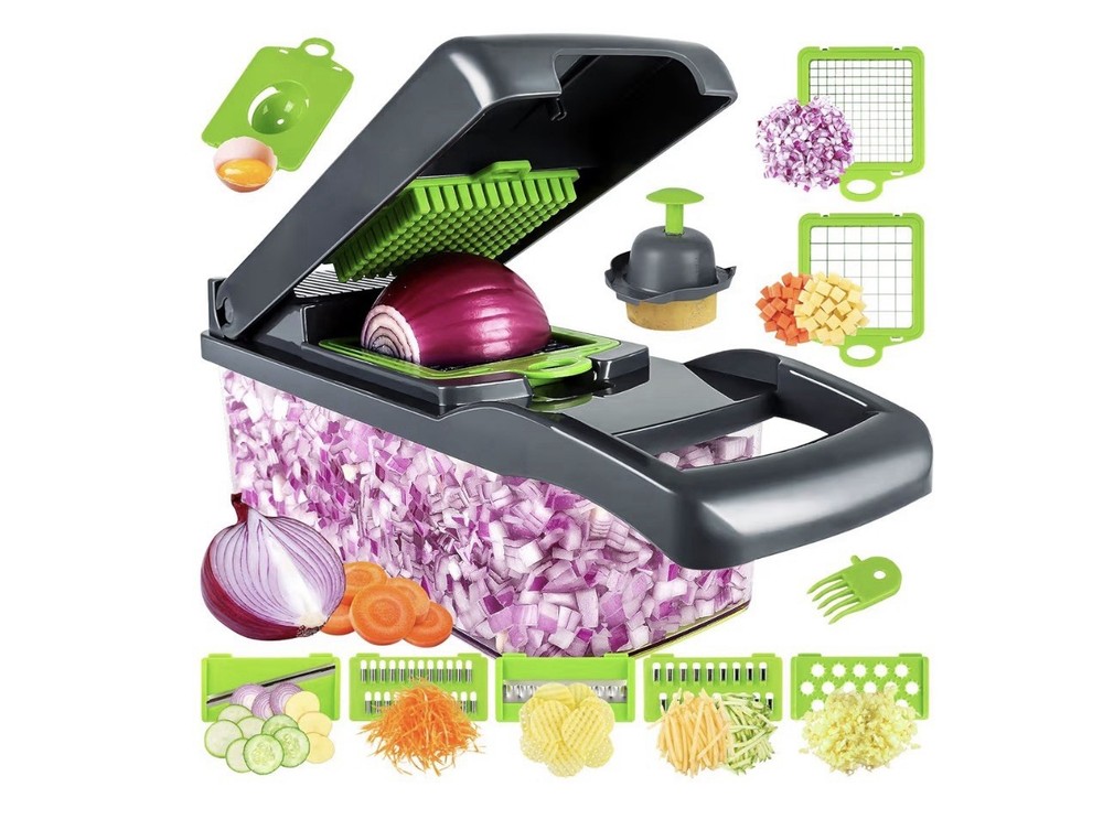 Multi Functional Vegetable Chopper Slicer Dicer with Dicing Shredding Blades