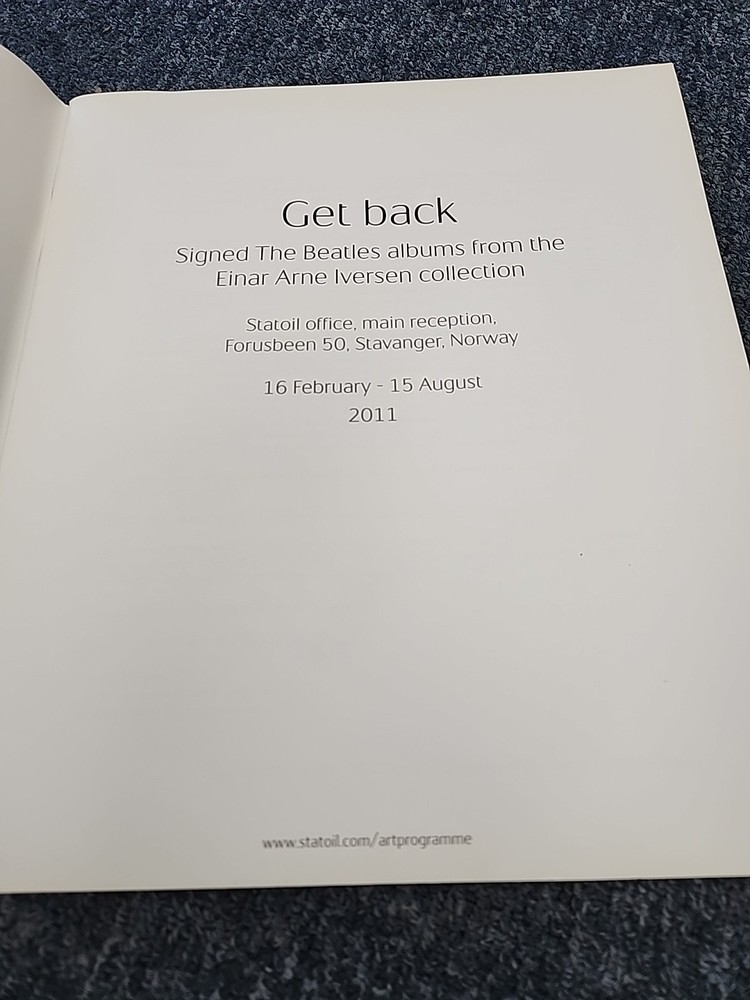 The Beatles Get Back Einar ARNE IVERSON COLLECTION BOOK