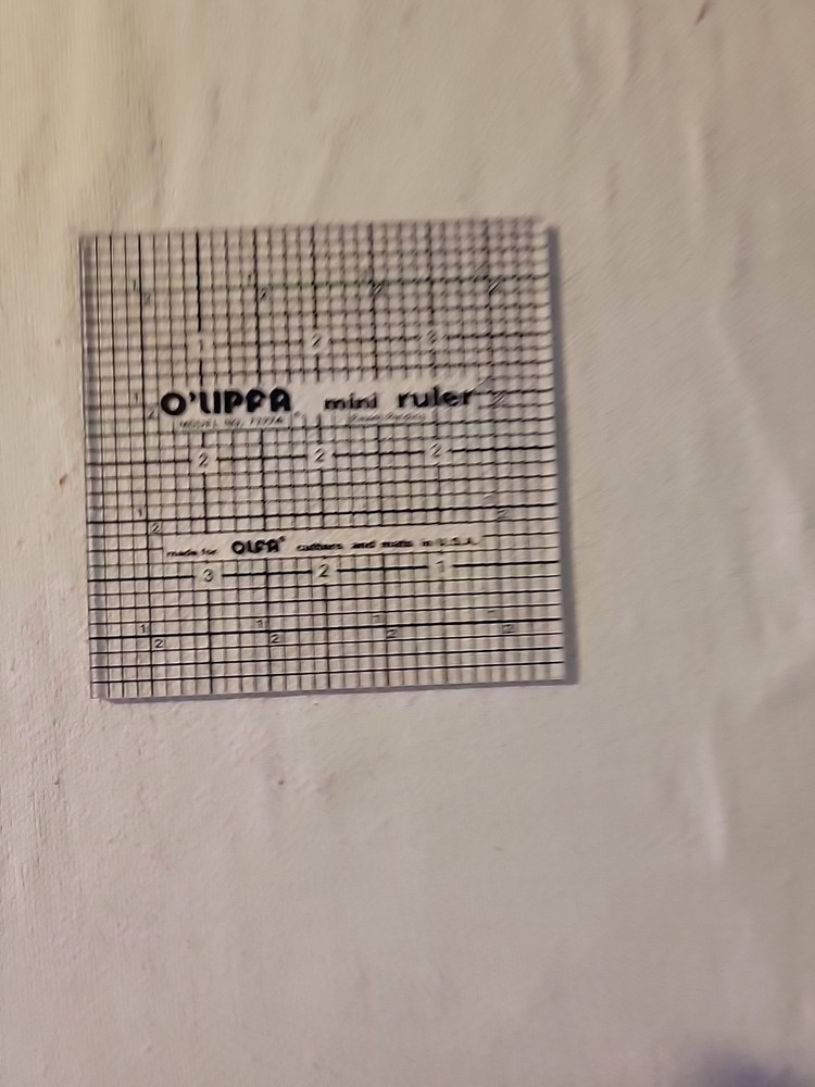 O'lipfa Mini Ruler 4 X 4