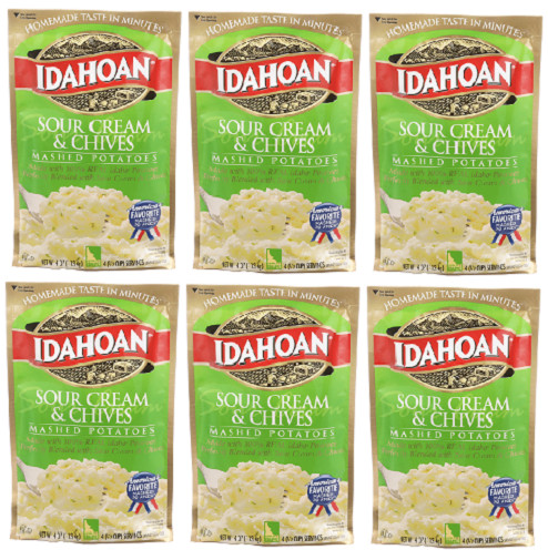 Idahoan Sour Cream & Chives Mashed Potatoes 6 Pack