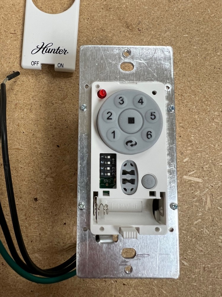 Hunter Ceiling Fan DC 6-Speed Replacement Wall Control Transmitter UC9787TB