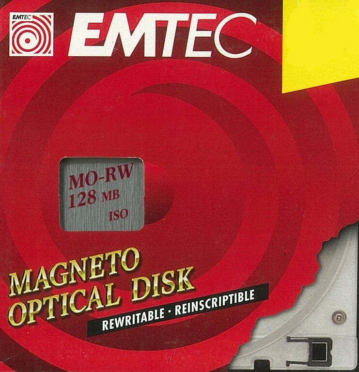 Emtec 3.5" Rewritable Magneto Optical Disk 128MB MO (343784EUS)