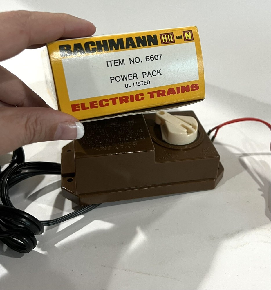 Vintage Bachmann HO and N Scale Power Pack # 6607 UNTESTED AS IS