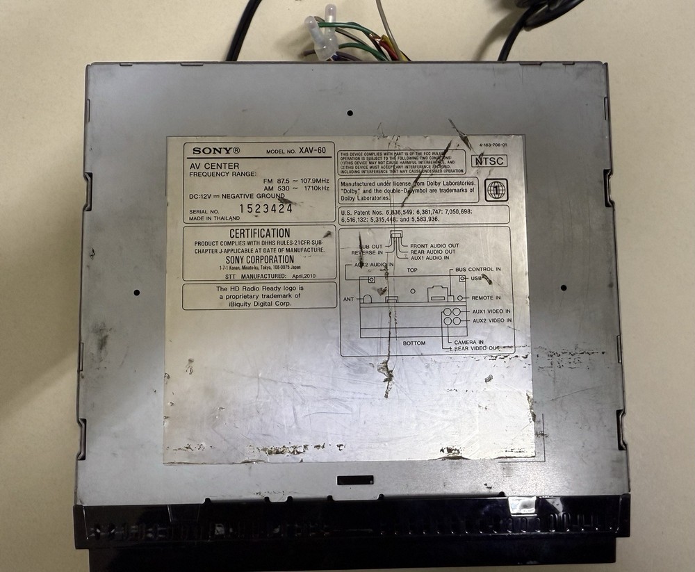 Sony Xav 60