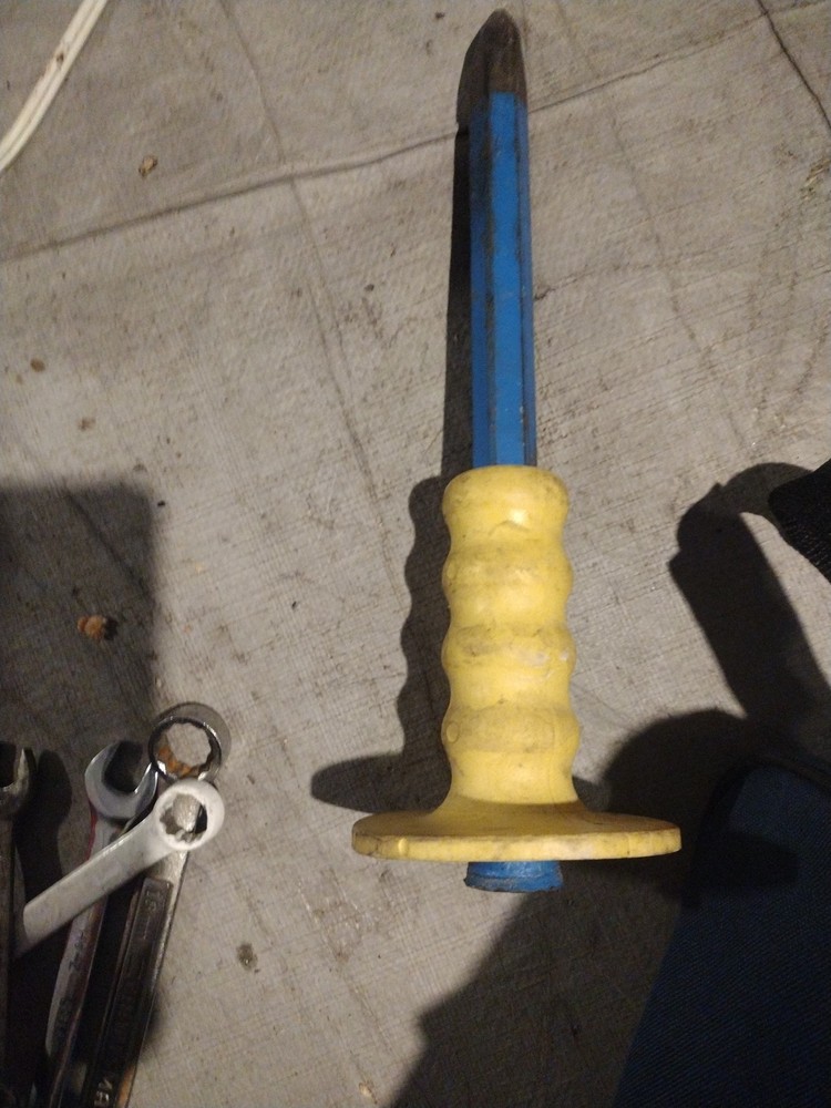 Dasco Pro masonry chisel with a TargetGuard