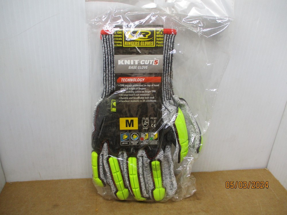 Ringers Gloves KNIT CUT 5 BASE Gloves Medium