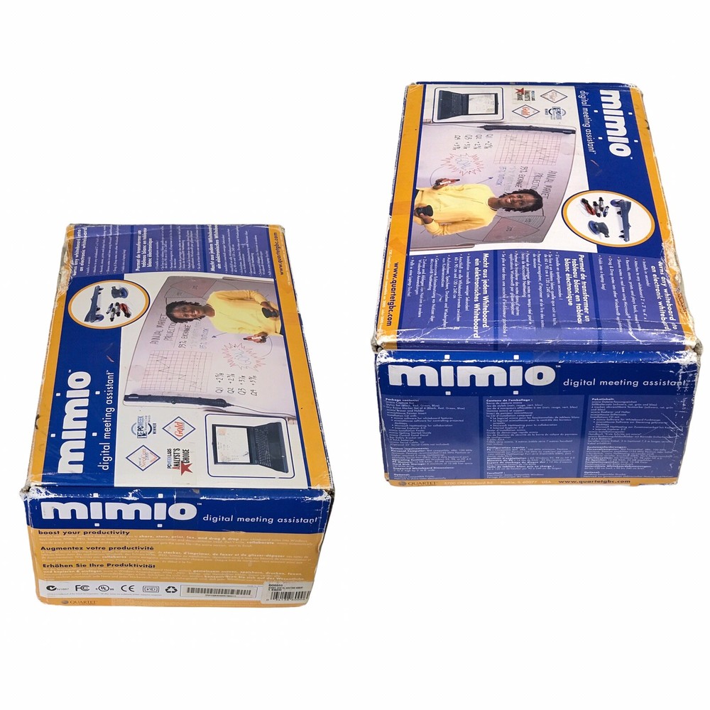 Quartet Mimio Digital Meeting Assistant Electronic Whiteboard Scanner Windows 98