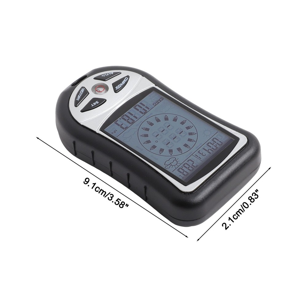 Sturdy Multi Function Pocket Altimeter Barometer Thermometer for Outdoor Use