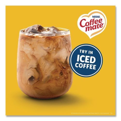 Coffee mate Coffee Creamer, Zero Sugar Hazelnut, 0.38 oz, 50/Box, 2 Boxes/Pack