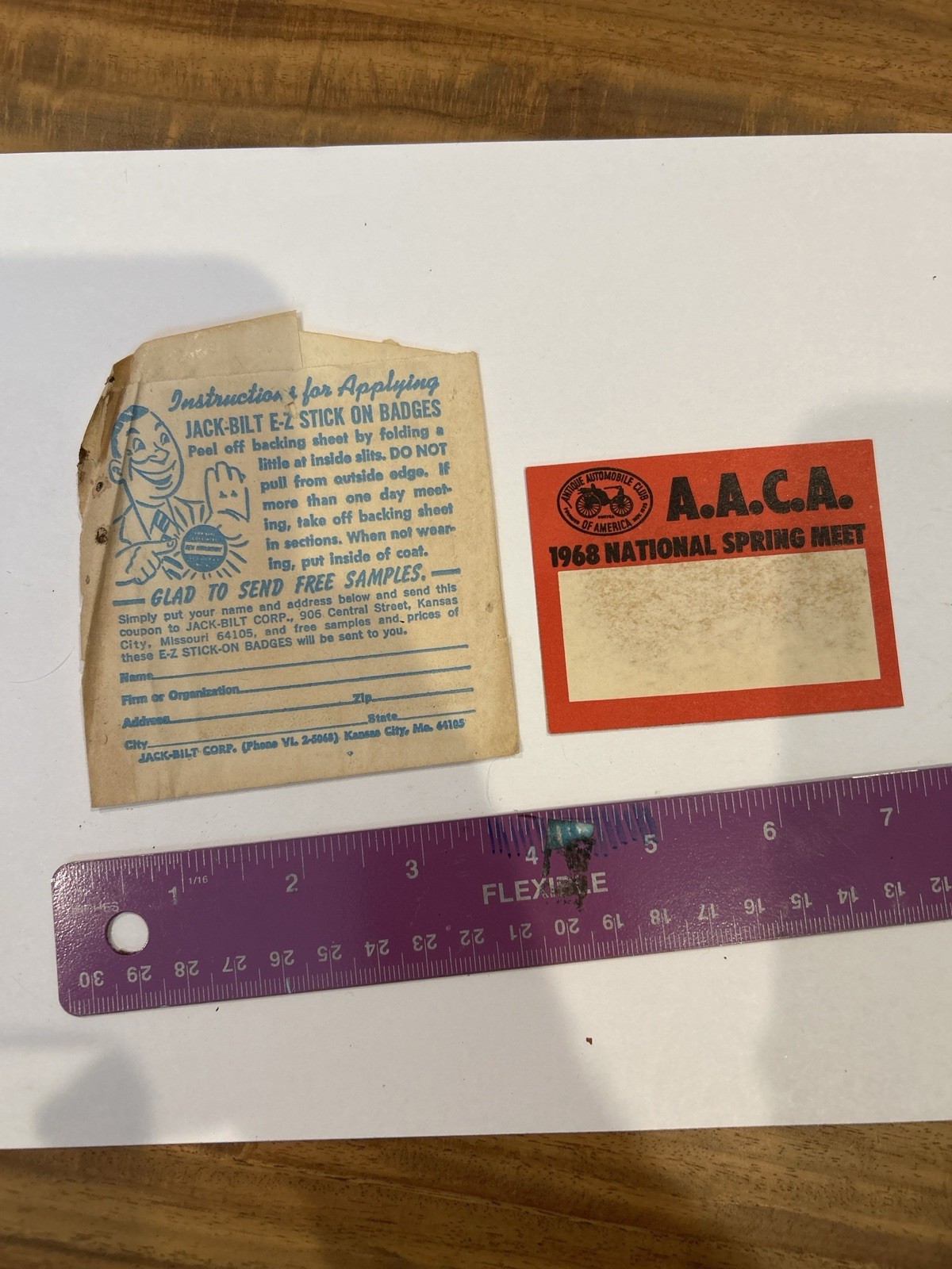 Lot of 19 Vtg Auto Club Patches Pins Buckles Stickers Cadillac Olds AACA Offy