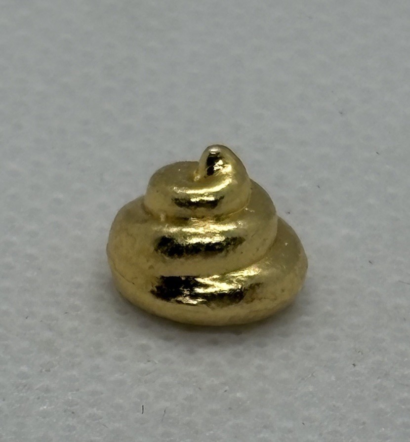 Small Gold Poops 💩 In A Bottle