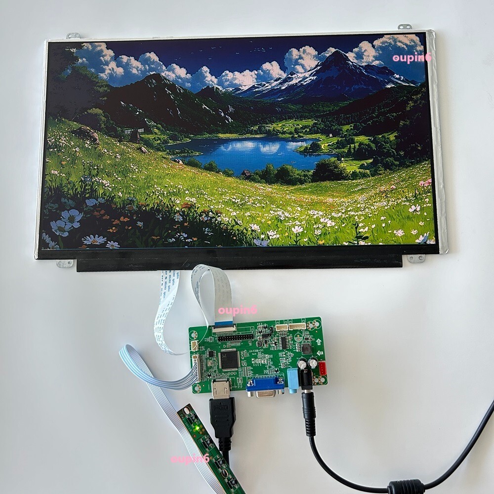 PS PC 15.6" Screen 1366X768 panel LED DIY + EDP Controller board KIT VGA HDMI