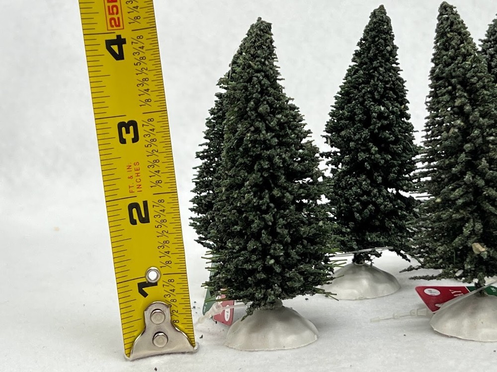 LOT of 11 Pine Tree Figures (Model Train) 3-4"