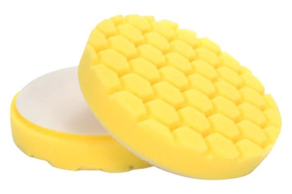 Hex-Logic 5-1/2" Foam Yellow Hook-and-Loop Cutting/Compounding Pad