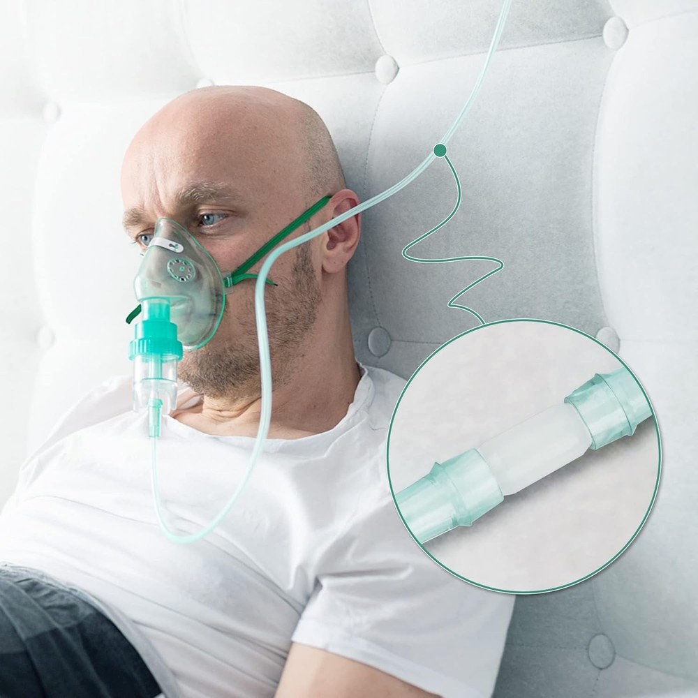 360° Rotation Oxygen Cannula Connector - No Leak, Easy Install - 10 Pack