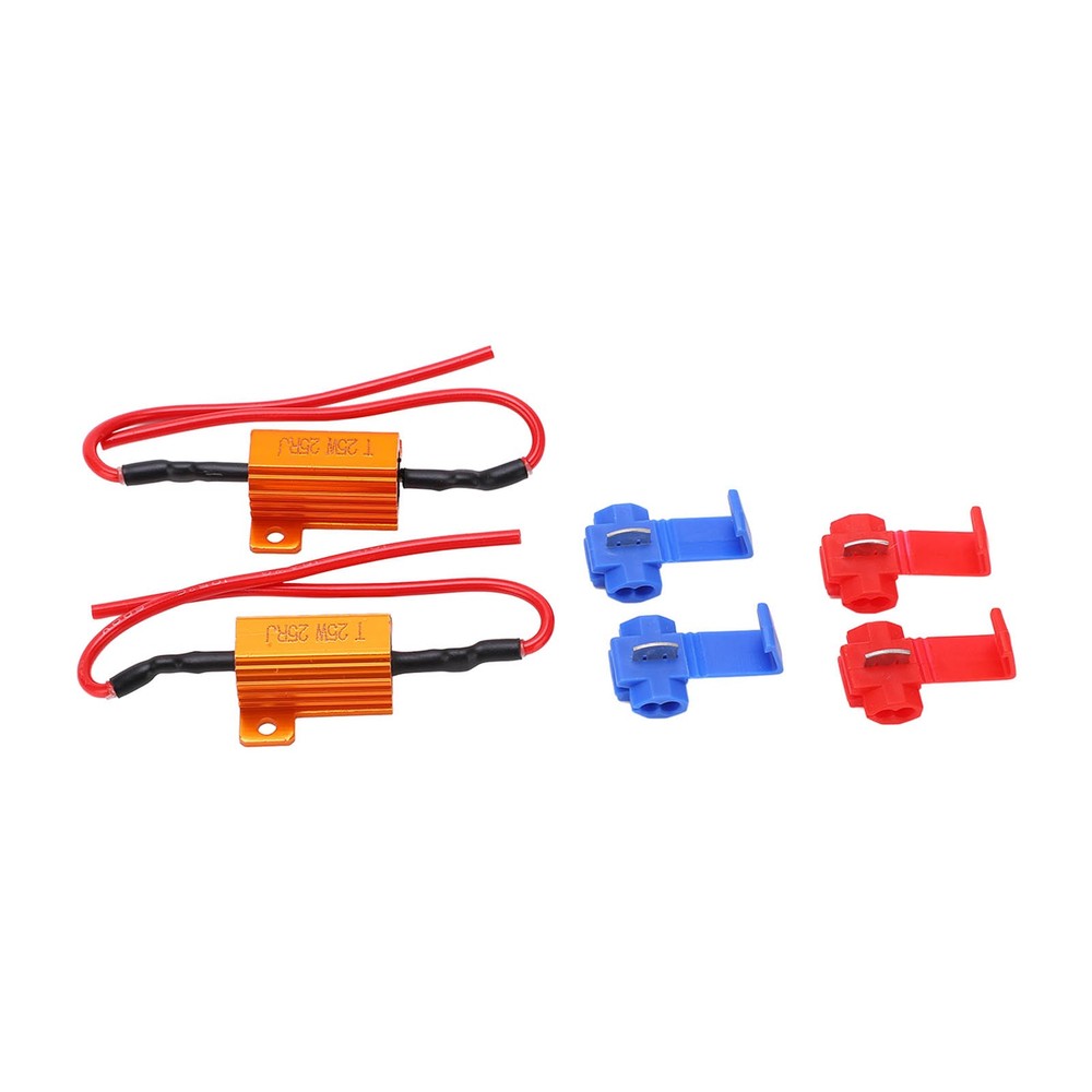 ♡ 2set 25W 25Ω LED Resistance Decoder Anti Corruption Load Indicator Resistor