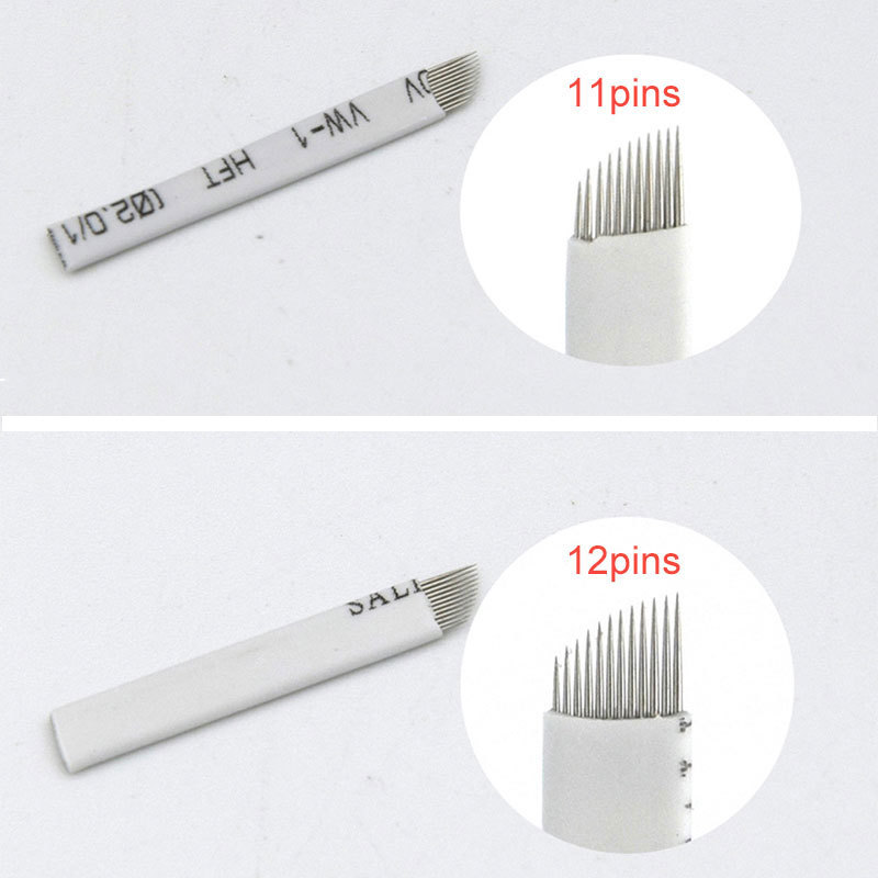 Microblading Needles Permanent Manual Makeup 3D Embroidery Eyebrow Tattoo Blades