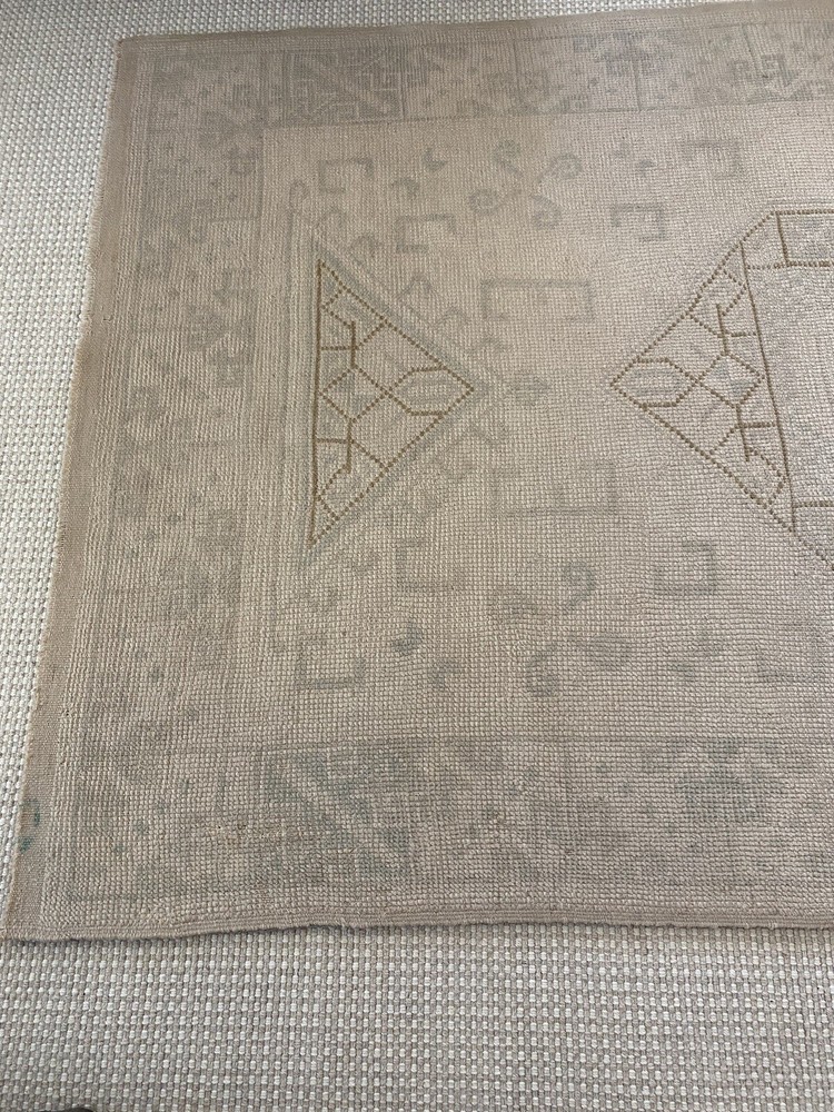 Vintage Turkish Oushak Neutral Rug