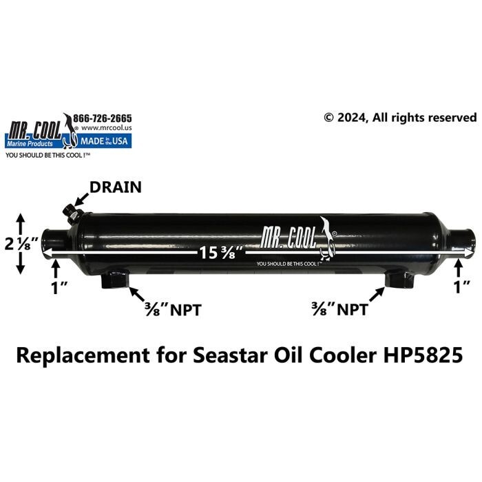 HP5825 Seastar Oil Cooler