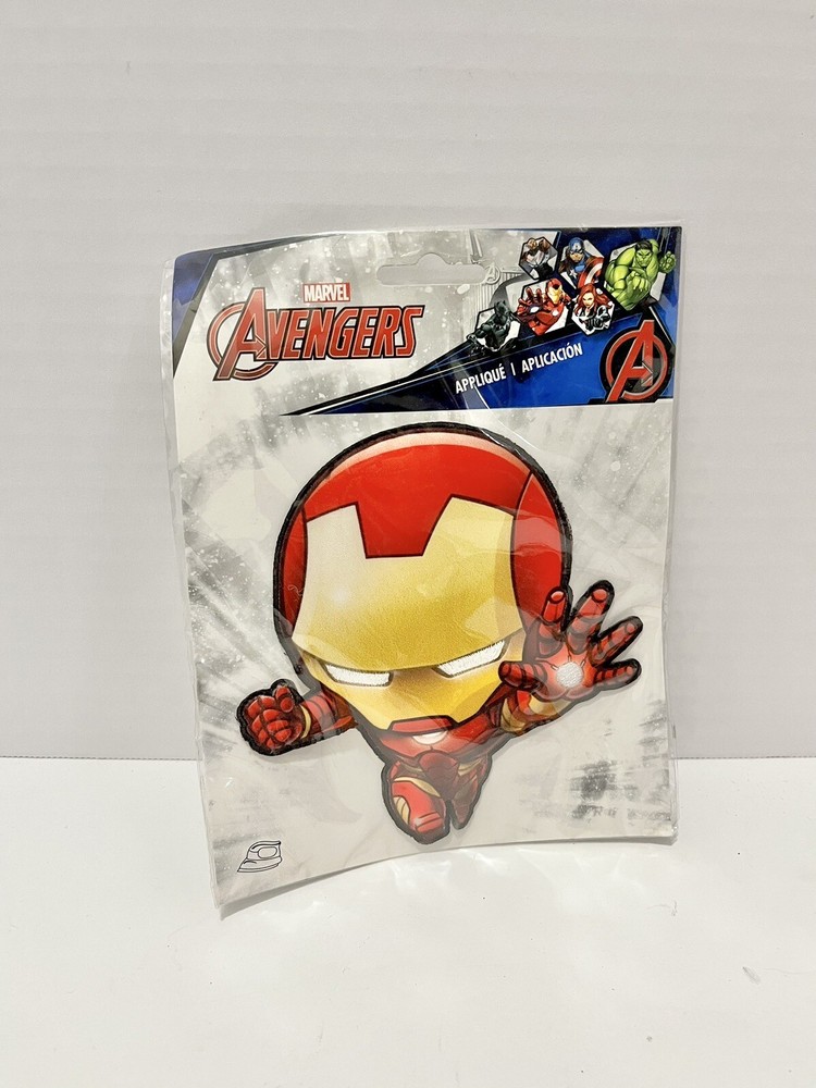 Marvel Comics Large 5” Iron Man Avengers Iron-On Cloth Patch 2016 New