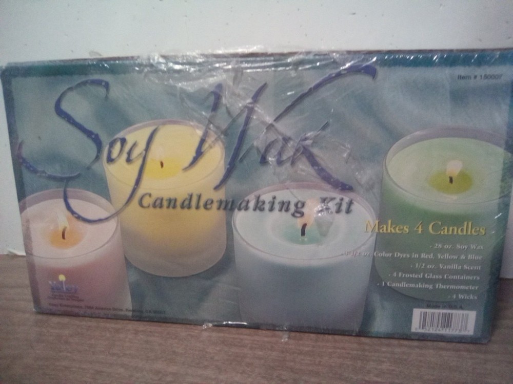 Yaley Soy Wax Candlemaking Kit Makes 4 Candles New