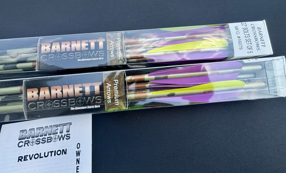 Barnett Revolution Crossbow, Quiver, 14 Bolts, Target Points, Scope