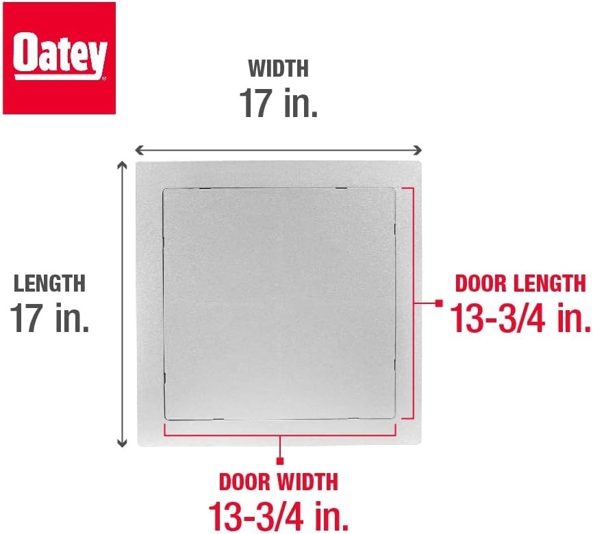 Versatile 14-Inch Access Panel, White - Conceal Utilities with Ease and Style