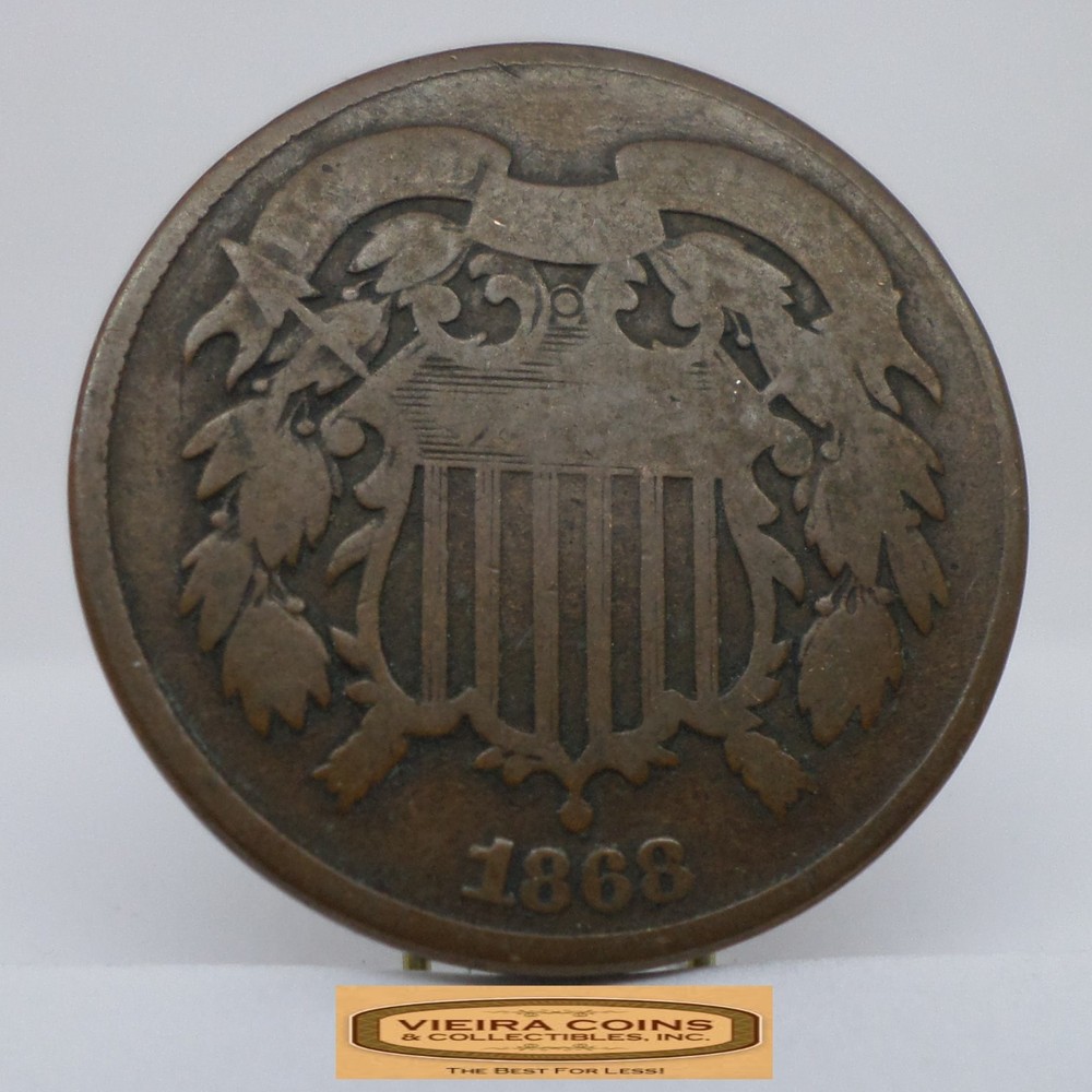 1868 Two-Cent Piece, 2 Cents Piece - #C53536NQ