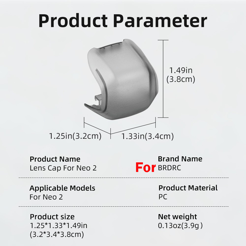 1pcs For DJI NEO 2 Drone Lens Protector Gimbal Camera Storage Protective Cover